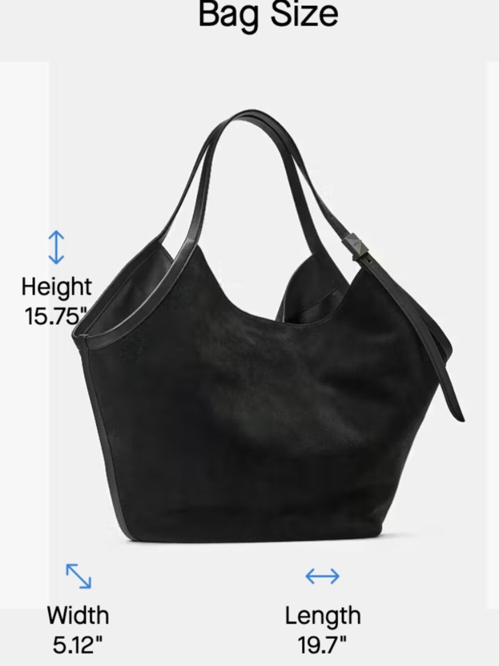 kate spade new york Deco Tulip Extra Large Suede Tote Bag - Dark Brown - NWT - Picture 5 of 5
